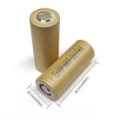セリウムNCMのリチウム イオン電池5000mAh 26650の高い発電密度のリチウム イオン電池