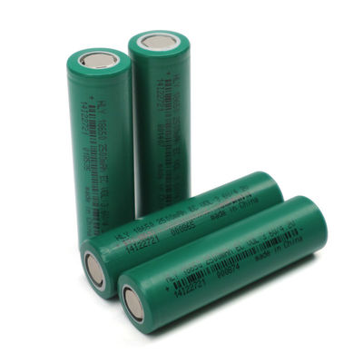 長い周期3.6V 2500mahの再充電可能なリチウム イオン電池の細胞18650の高い発電RoHS