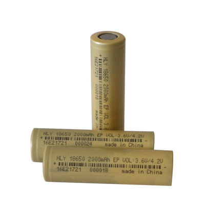 家電のための500個の時の高い発電再充電可能な2000mah 18650電池細胞