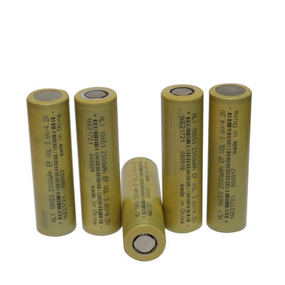 家電のための500個の時の高い発電再充電可能な2000mah 18650電池細胞