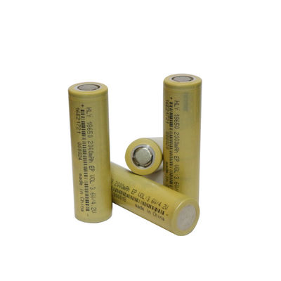 高い安全3.6電気スクーターのためのボルトの再充電可能な2000mah 18650電池