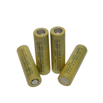 円柱リチウム イオン18650電池3.6 v 2000mahの充電電池FCC
