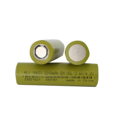 軽量の再充電可能なリチウム イオン2200mah 18650電池細胞UN38.3 HLY