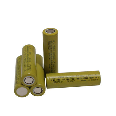 高い発電2200mah 18650電池3.6ボルトのリチウム イオン電池500周期