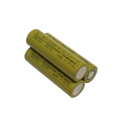 高い発電2200mah 18650電池3.6ボルトのリチウム イオン電池500周期