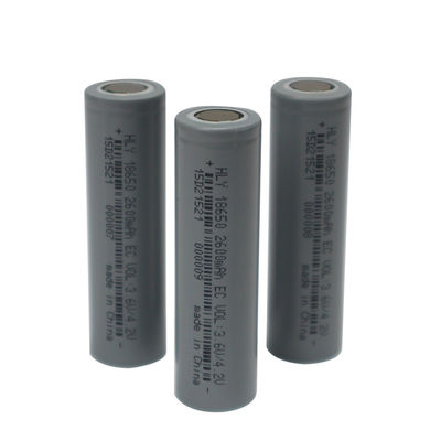 HLYのリチウム イオン電池の細胞2600mah 18650電池3.6V再充電可能なBIS