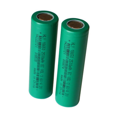 再充電可能なリチウム イオン明るく軽いトーチ電池18650 3.6V 2500mAh