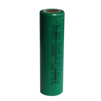 再生利用できる3.6ボルト2500mah 18650電池の再充電可能な高エネルギー密度