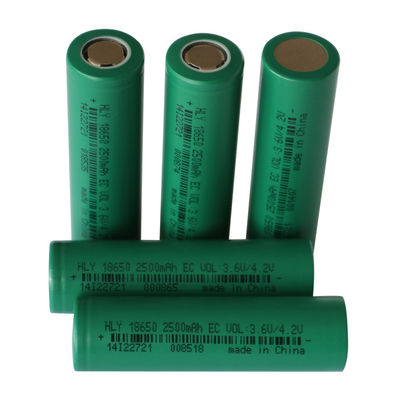 再生利用できる3.6ボルト2500mah 18650電池の再充電可能な高エネルギー密度