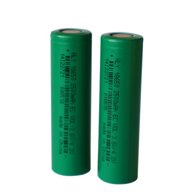 2500mAh 3.6Vは再充電可能な太陽電池18650力の細胞をカスタマイズした