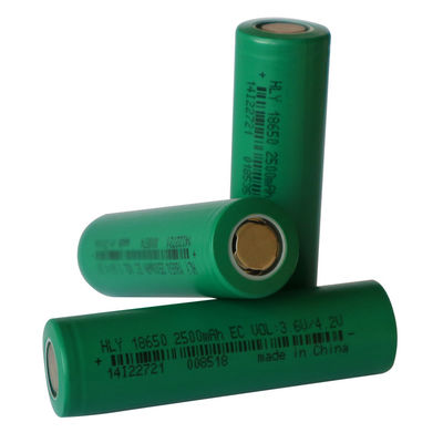 2500mAh 3.6Vは再充電可能な太陽電池18650力の細胞をカスタマイズした