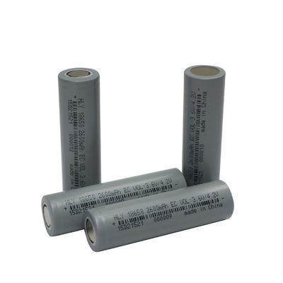 500時の円柱18650李イオン電池3.6V 2600mAhの充電電池