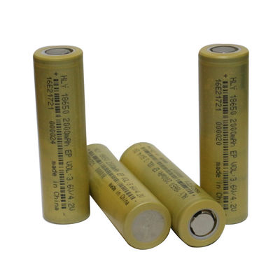 太陽ライトのための高い比率3.6V 2000mAh 18650の取り替えの充電電池