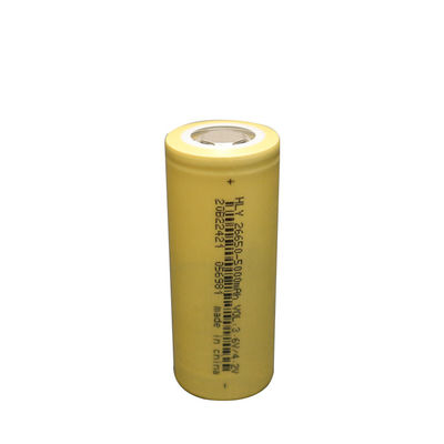 長いサイクル寿命26650のリチウム再充電可能な円柱電池細胞3.6V 5000mAh