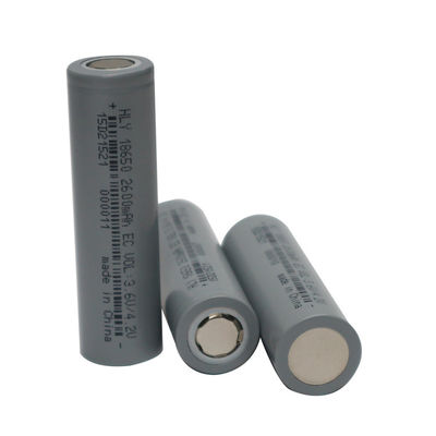 高容量0.5C 2600mah 18650電池3.6Vの長いサイクル寿命