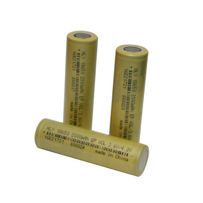 エネルギー蓄積500時の再充電可能な太陽電池3.6のボルト2000mAh 18650