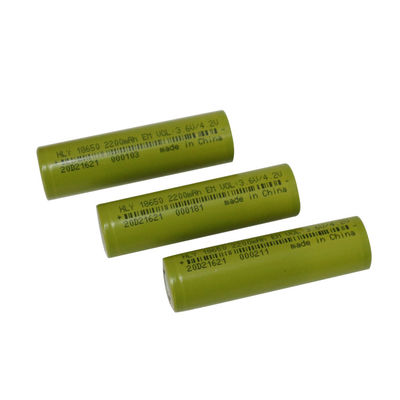 FCC 18650の再充電可能な2200mAhリチウム イオン電池の高い排出率